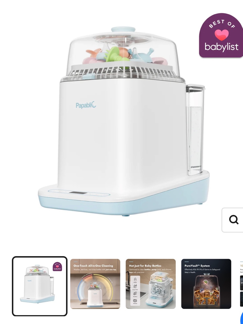 Papablic baby bottle washer